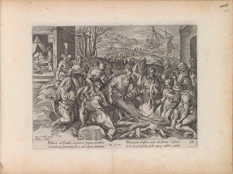 Paulus on Malta, anonymous, 1643 Canvas Print