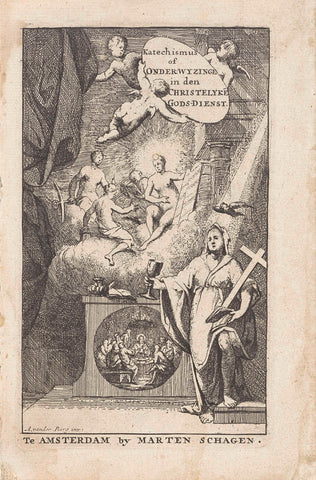 Allegory on the Christian Faith, anonymous, 1728 - 1732 Canvas Print