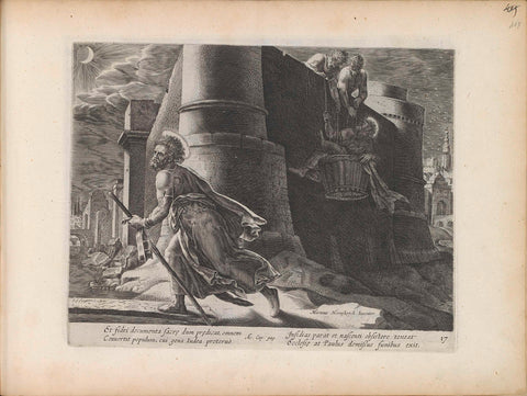 Paul's flight from Damascus, anonymous, 1643 Canvas Print