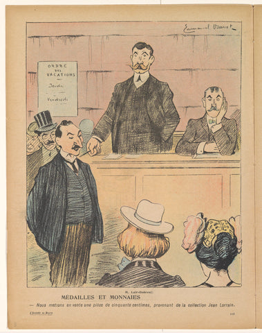 Auction of coins and tokens, anonymous, 1905 Canvas Print