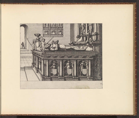 Grave monument for a couple, Johannes or Lucas van Doetechum, 1563 Canvas Print