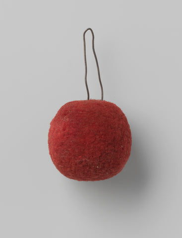 Ball for shako model 1828, of red wool with white metal wire, for flanker of the archery, anonymous, c. 1830 Canvas Print