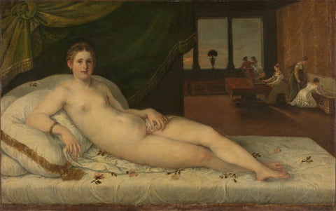 Reclining Venus, Lambert Sustris (attributed to), c. 1540 - c. 1560 Canvas Print