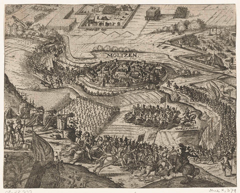 Conquest of Molsheim in Alsace, 1610, Georg Keller, 1610 Canvas Print