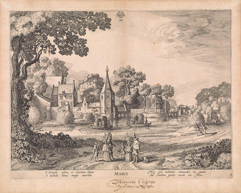 May, Jan van de Velde (II), 1618 Canvas Print