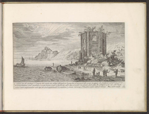 Temple of Venus at Baia, Aegidius Sadeler, 1624 - 1650 Canvas Print