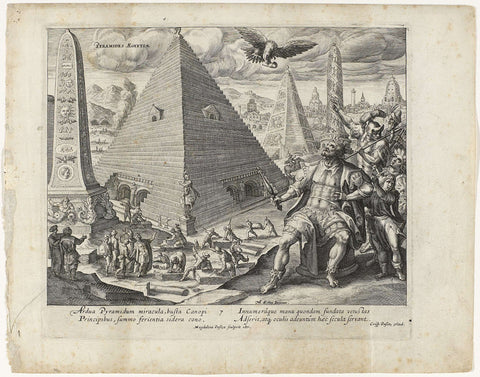 Pyramid of Egypt, Magdalena of Passe, 1614 Canvas Print