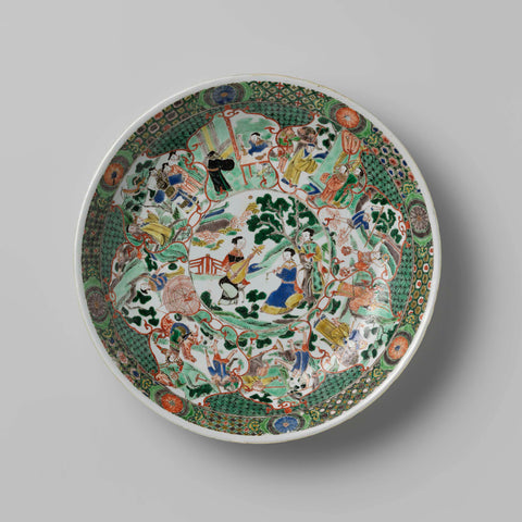 Saucer Dish, anonymous, c. 1680 - c. 1700 Canvas Print