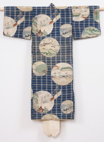 Boys miyamairi kimono with trains, air and shipping, anonymous, 1920 - 1940 Canvas Print