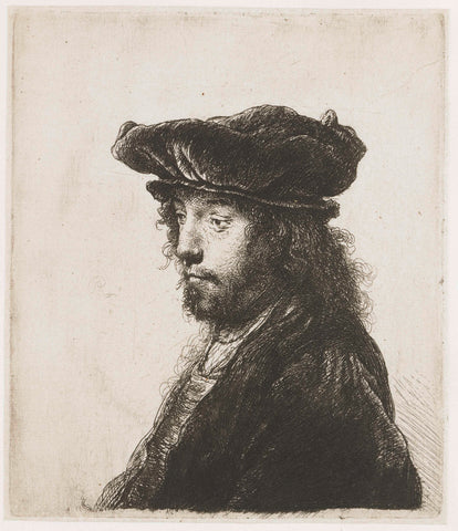 The Fourth Oriental Head, Rembrandt van Rijn, c. 1635 Canvas Print