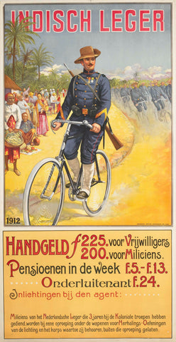 Indian army. Handgeld f.225 for volunteers (...), anonymous, 1912 Canvas Print