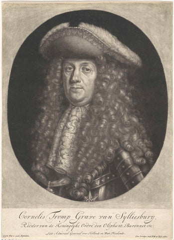 Portrait of Cornelis Tromp, Jacob Gole, 1670- 1724 Canvas Print