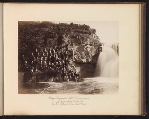 Glasgow Corporation Water Commissioners at Gorbals Works 4th Sept. 1880. The Hon. William Collins, Lord Provost, T. & R. Annan & Sons, 1880 Canvas Print