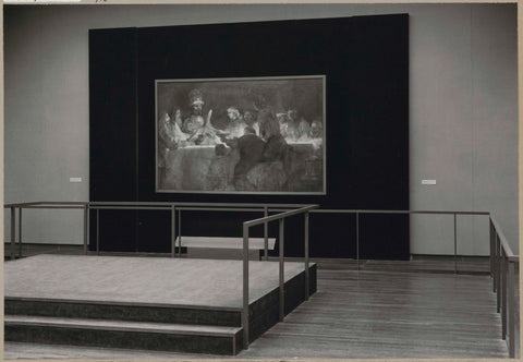 Room with a painting and an elevation in front of it, c. 1969 Canvas Print