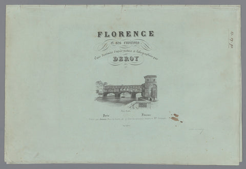 Cover for: Faces in Florence, Isodore-Laurent Deroy, 1843 Canvas Print