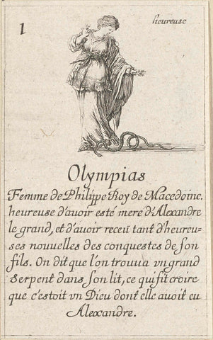 Olympias, Stefano della Bella, 1620 - 1664 Canvas Print