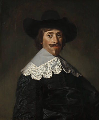 Frederik Dircksz Alewijn (1603-65). Alderman and councillor of Amsterdam, Dirck Dircksz. van Santvoort, 1640 Canvas Print