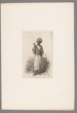 Man from Morocco, Pierre-Marie Beyle, 1875 Canvas Print