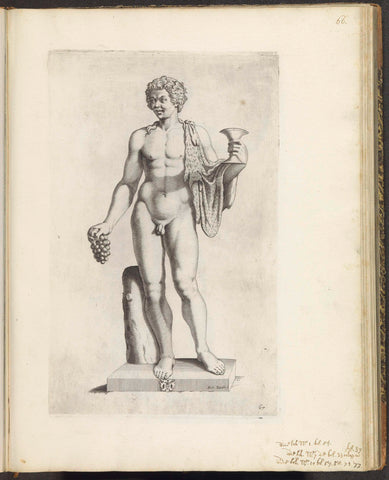 Statue of a Satyr, Michel Natalis, 1636 - 1647 Canvas Print