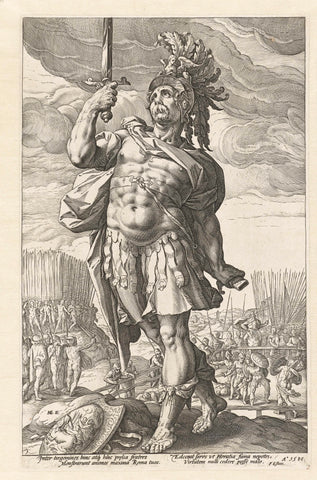 Publius Horace, Hendrick Goltzius, 1586 Canvas Print