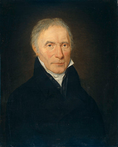 Portrait of Heinrich Gottfried Theodor Crone, Founder of the H.G.Th. Crone Company in Amsterdam, Jan Philip Simon, 1810 - 1838 Canvas Print