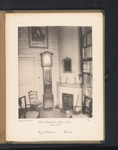 Fireplace in the office on the ground floor of Hotel Merghelynck in Ypres, Belgium, Hector Heylbroeck, c. 1889 - in or before 1894 Canvas Print