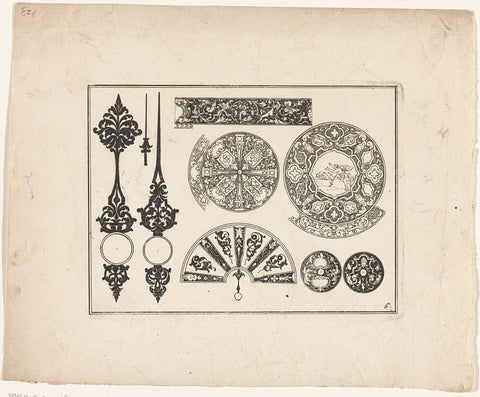 Several designs, anonymous, after 1703 Canvas Print