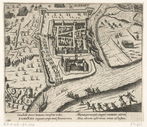 Capture of Ruhrort, 1587, anonymous, 1613 - 1615 Canvas Print