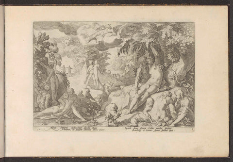 Golden Age, Hendrick Goltzius (workshop of), 1728 Canvas Print