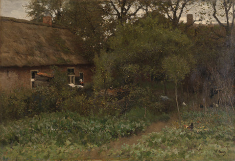 The Vegetable Garden, Anton Mauve, c. 1885 - c. 1888 Canvas Print