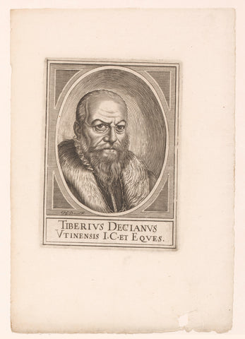 Portrait of Tiberio Deciani, Jerôme David, 1630 Canvas Print