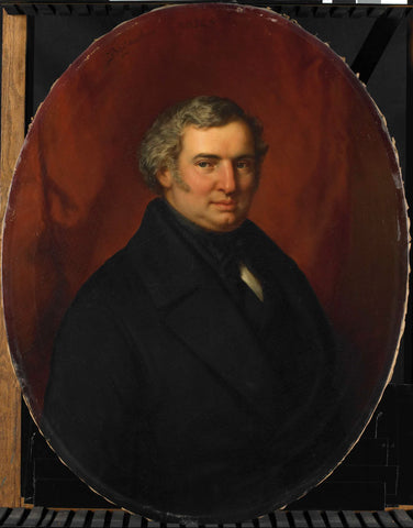 Posthumous Portrait of Hendrik André Cornelis Tierens, City Functionary of Heusden, Bastiaan de Poorter, 1852 Canvas Print