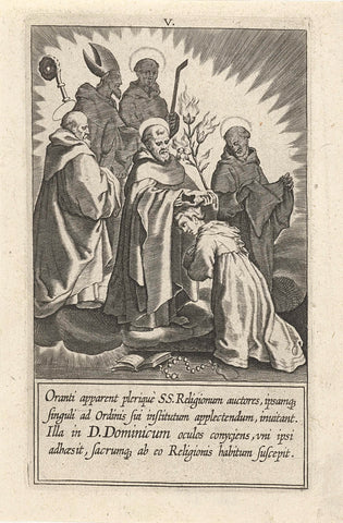 Catharina becomes Dominican, Cornelis Galle (I), 1603 Canvas Print