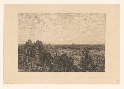 View of Cenon, Maxime François Antoine Lalanne, 1879 Canvas Print