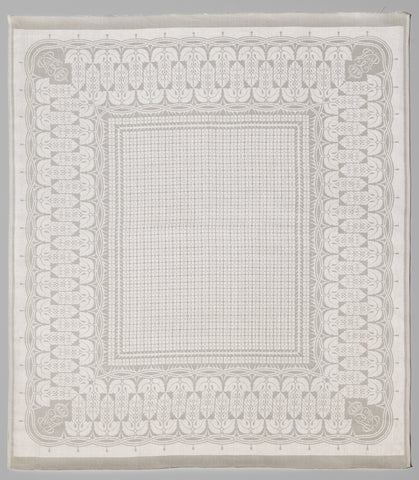 Napkin of linen damask with design 