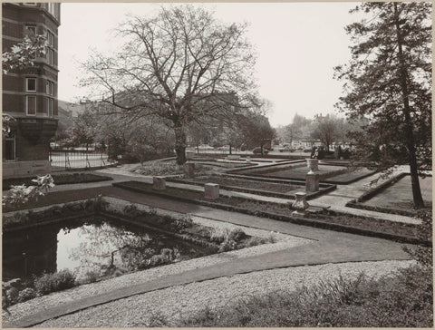 Pond between Villa and Museumstraat, 1979 Canvas Print