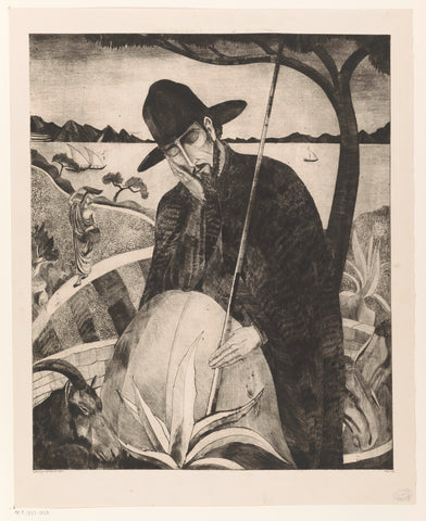 Corsican Shepherd, Louis Schelfhout, 1924 Canvas Print