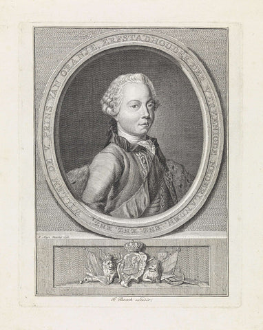 Portret van prins Willem V van Oranje-Nassau, Robbert Muys, 1766 Canvas Print