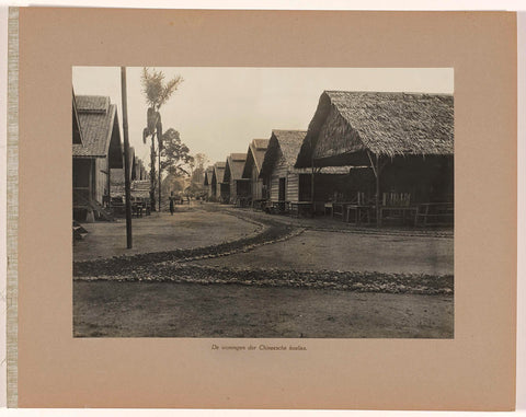 Homes of Chinese contract workers, anonymous, 1921 - 1922 Canvas Print