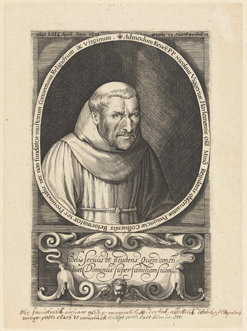 Portrait of Nicolaas Wigger as friars minor, Pieter Fransz. de Grebber (attributed to), 1628 - 1655 Canvas Print