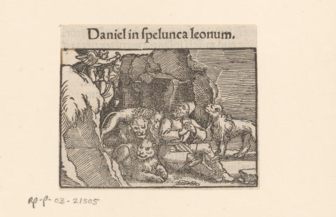 Daniël in de leeuwenkuil, anonymous, 1530 - 1533 Canvas Print