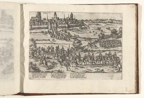 Truchsess goes to Delft, 1584, Frans Hogenberg, 1584 - 1586 Canvas Print