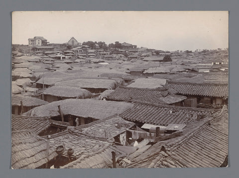 The Rooftops of Pyongyang, Jan Adriani (attributed to), 1907 Canvas Print