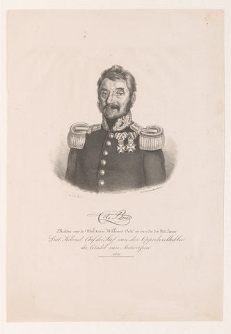 Portrait of H.E. de Boer, Theodoor Soeterik, 1831 Canvas Print