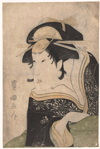 Busteportret van Segawa Kikunojo III, Toyokuni (I) , Utagawa, 1796 - 1800 Canvas Print