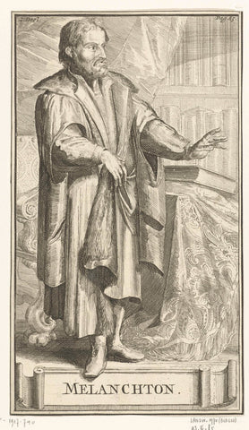 Portrait of Melanchton, Romeyn de Hooghe, 1701 Canvas Print