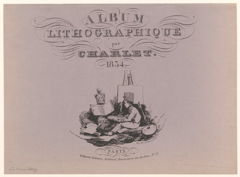 Cover for: Lithographic album 1834, Nicolas Toussaint Charlet, 1834 Canvas Print