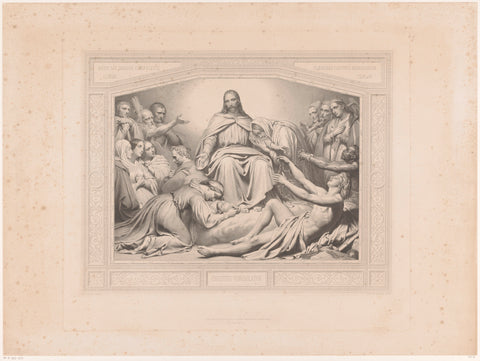 Christus Consolator, Louis Pierre Henriquel-Dupont, 1842 Canvas Print