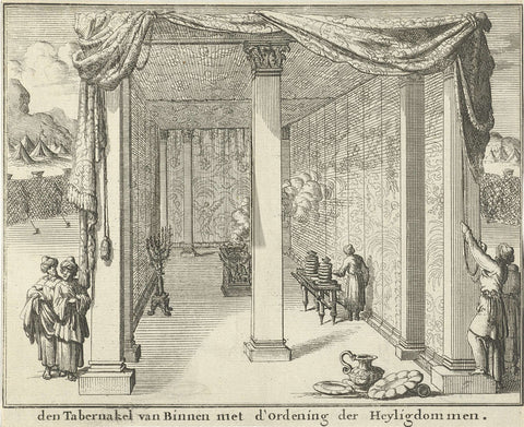 Tabernacle from the inside, Jan Luyken, 1683 Canvas Print