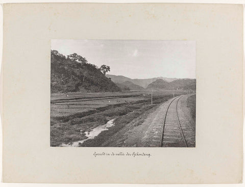 View in the valley of the Tjikondang, anonymous, 1880 - 1888 Canvas Print